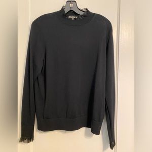 Beautiful Black Lafayette 148 Sweater -Size L